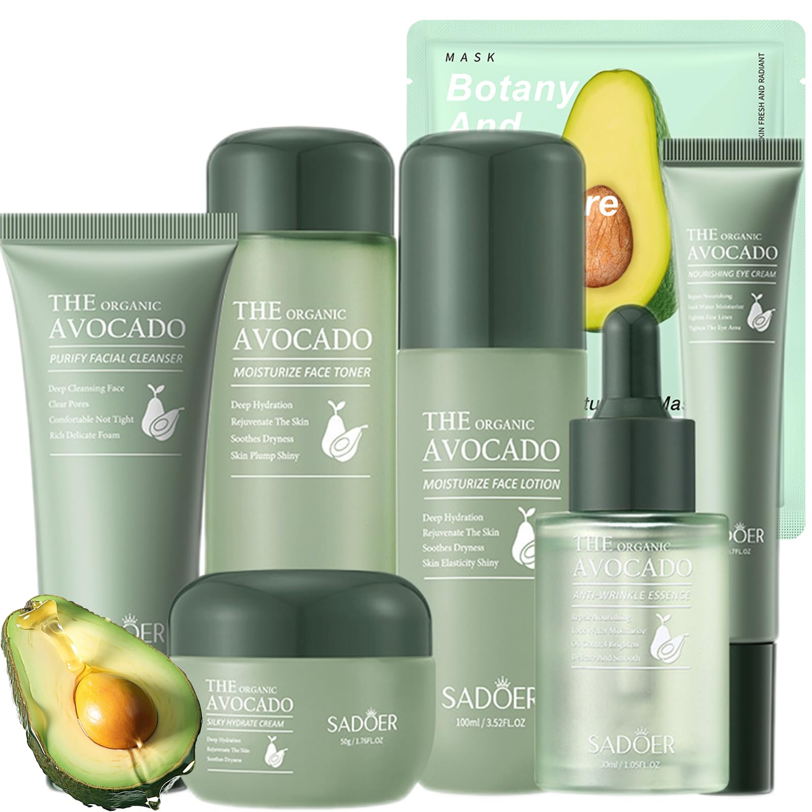 Avocado Radiance Skincare Kit 11-Piece