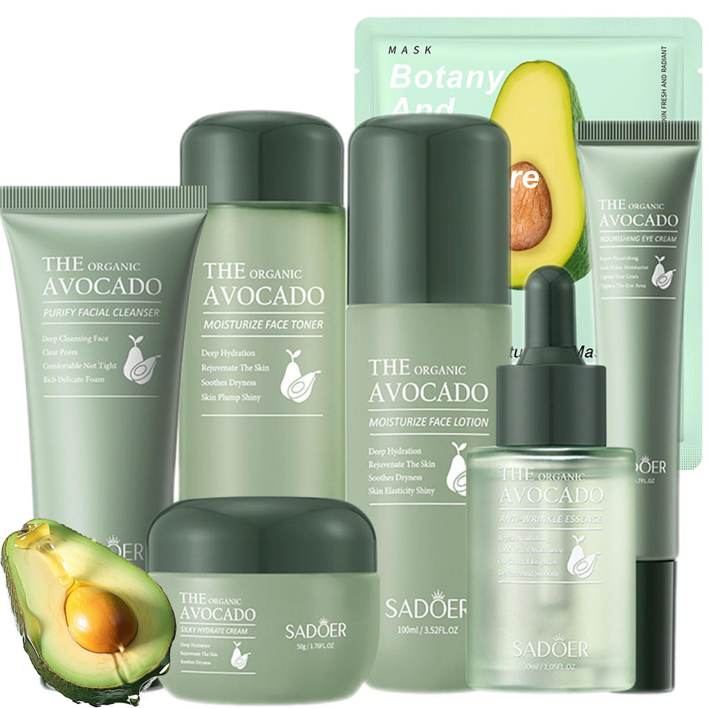 Avocado Radiance Skincare Kit 11-Piece